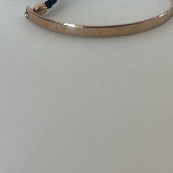 MONICA VINADER Fiji Friendship Bracelet 18K Rose Gold Vermeil Black Rope - Picture 6 of 7